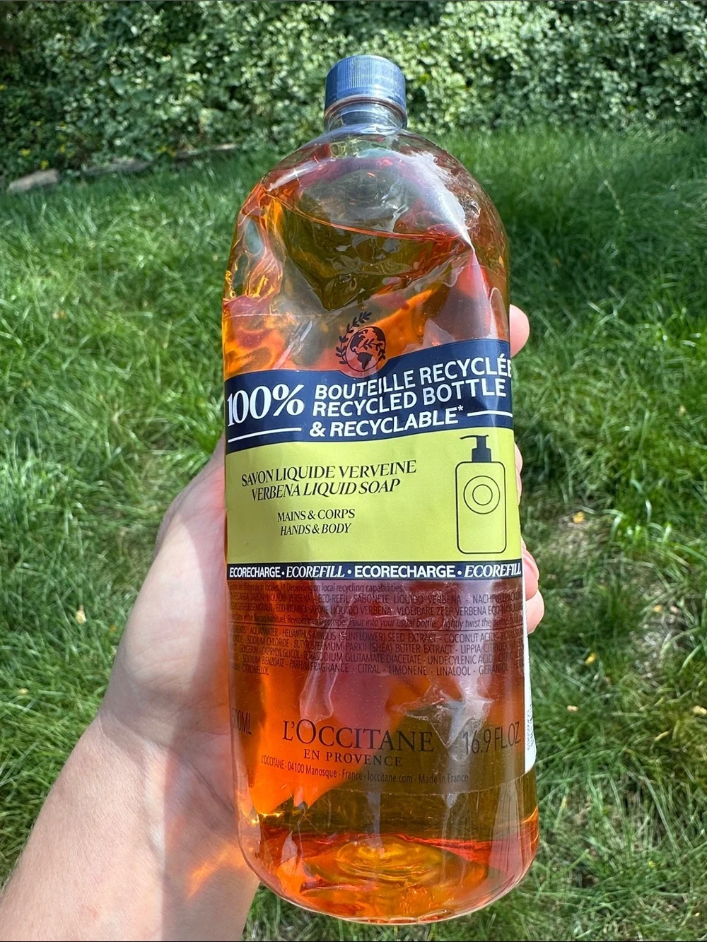 L'OCCITANE Verbena Liquid Hand Soap refill x3!